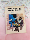 Vintage 1960's Paul Bunyan and His Blue Ox by Adele deLeeuw Softcover, Like New