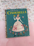 Vintage 1974 Little Golden Book: Walt Disney's Cinderella Hardcover