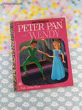 Vintage 1973 Little Golden Book: Walt Disney's Peter Pan and Wendy Hardcover