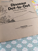 Vintage Watermill Press Dinosaur Dot-to-Dot Fun-to-Learn Activity Book Softcover