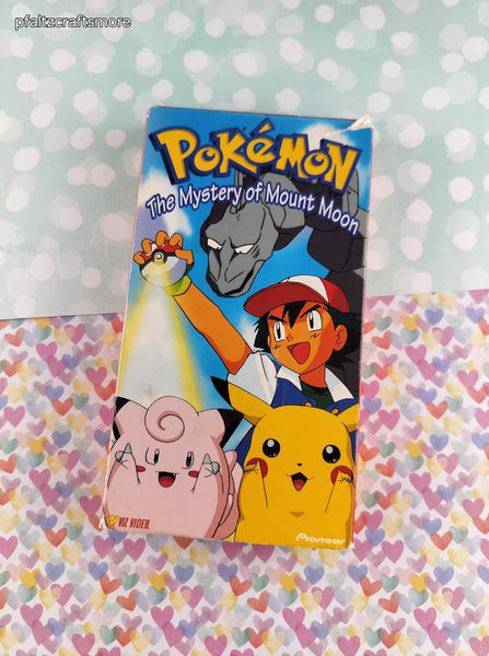 Vintage 1998 Viz Video Pokemon "The Mystery of Mount Moon" VHS Tape