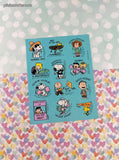Vintage 1990's Hallmark Peanuts Snoopy Rewards Full Sticker Sheet, Clean & Unused