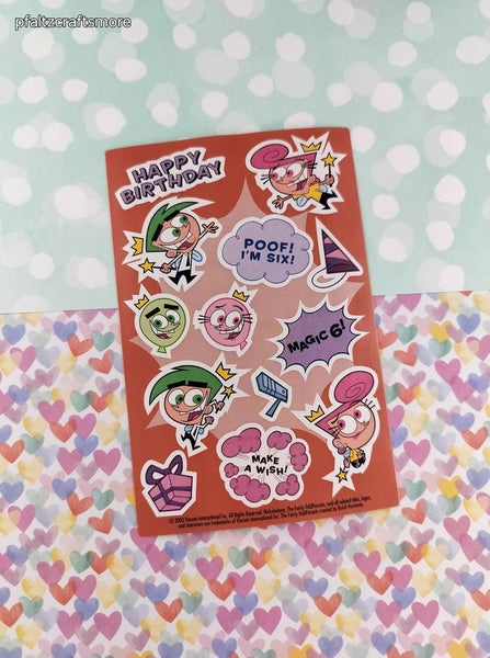 Vintage 2007 Christmas SpongeBob SquarePants SHINY Full Sticker Sheet, Clean & Unused (Copy)