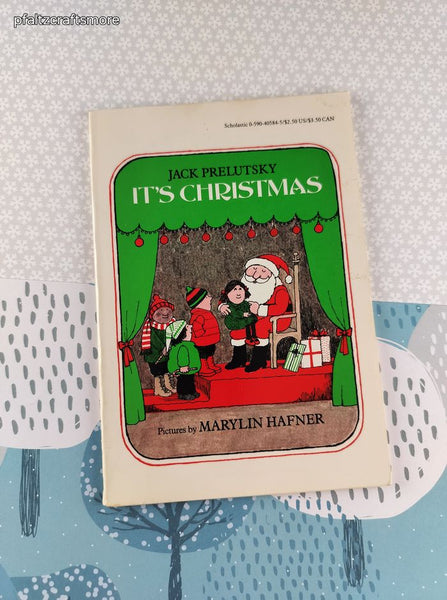 Vintage 1980's It's Christmas by Jack Prelutsky Scholastic Softcover