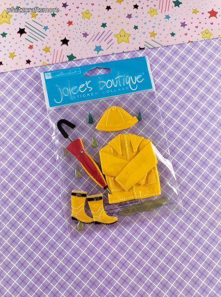 Jolee's Boutique Singing in the Raincoats 3-Dimensional Sticker Pack, New/Sealed