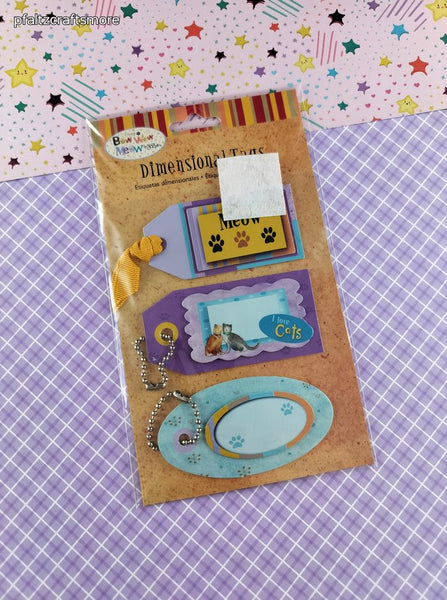 Zippy Bow Wow Meow by Sue Zipkin Embellishments 3-Dimensional Sticker Pack, New/Sealed