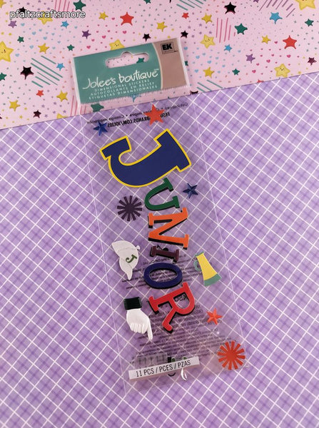 Jolee's Boutique Junior 3-Dimensional Sticker Pack, New/Sealed