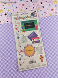 Vintage Stickopotamus SHINY Holographic Glitter Fireworks Full Sticker Sheet, New & Sealed