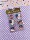 Jolee's Boutique American Flags USA 3-Dimensional Sticker Pack, New/Sealed