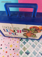 Vintage 1988 RAX Restaurants Uncle Al's Lunch Pal Plastic Bin w/Handle