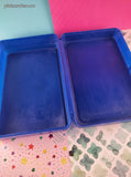 Vintage 1988 RAX Restaurants Uncle Al's Lunch Pal Plastic Bin w/Handle