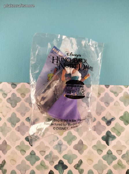 Vintage Disney's The Hunchback of Notre Dame Esmerelda Burger King Kids Club Toy SEALED