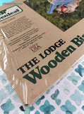 Vintage 1980's Greenleaf Wooden Birdhouse Kit: The Lodge, NEW & Sealed
