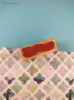 Vintage 2000 PSX SK617b Cute Lil Caterpillar Wooden Stamp Block