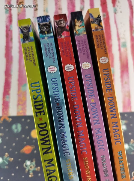 2010's Upside Down Magic Scholastic Softcover Books Set/5