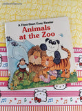 Vintage 1980 First-Start Easy Reader Animals at the Zoo Softcover