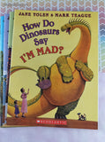 Vintage 2000's How Do Dinosaurs... Scholastic Softcover Books Set/6, Like New