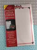 Vintage Geographics Christmas Photo Letter Cards w/Envelopes NEW & SEALED