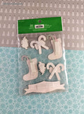 Love Nicole Christmas Winter Stockings Candy Canes 3-Dimensional Sticker Pack, New/Sealed