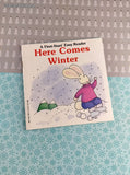 Vintage 1988 First-Start Easy Reader Here Comes Winter Softcover