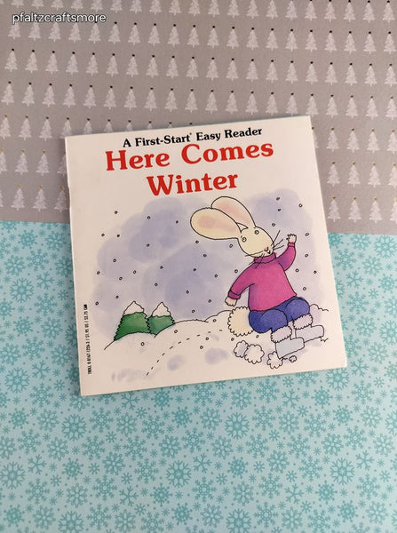Vintage 1988 First-Start Easy Reader Here Comes Winter Softcover