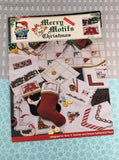 Vintage 1992 Merry Motifs of Christmas Counted Cross Stitch Softcover Booklet