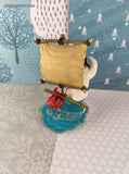 Vintage Hamilton Collection Penguins Caribbean or Bust Chillin' in the Sun Collection Figurine