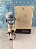 2016 Birch Hearts Snow Friend 6" Snowman Holding Penguin 81133BC OPEN BOX