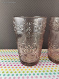 The Pioneer Woman Amelia Pink Glass Tumblers Set/3, Like New