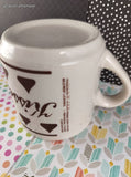 Vintage 1988 Hershey's Kisses Ceramic Brown & Cream Coffee Mug