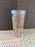 Vintage Catstudio Oklahoma Sooner State Tall Frosted Glass Tumbler, Like New