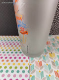 Vintage Catstudio Oklahoma Sooner State Tall Frosted Glass Tumbler, Like New