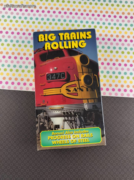 Vintage Big Trains Rolling Emson VHS Tape