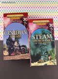 Vintage American Steam Locomotive Train VHS Tapes, Set/6