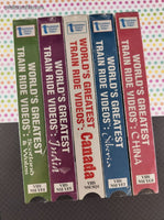 Vintage World's Greatest Train Ride Videos Set/5 VHS Tapes SEALED