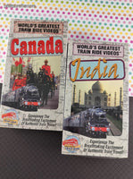 Vintage World's Greatest Train Ride Videos Set/5 VHS Tapes SEALED