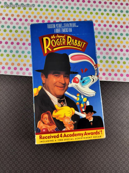 Vintage 1988 Who Framed Roger Rabbit Steven Spielberg VHS Tape