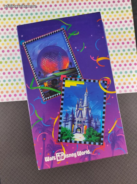 Vintage Walt Disney World Clamshell VHS Tapes Box Set/2, Great Shape