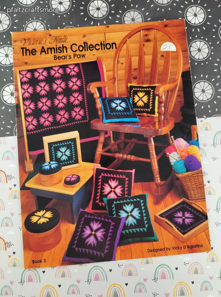Vintage Victoria's Needle The Amish Collection Bear's Paw Book 3 Softcover Booklet