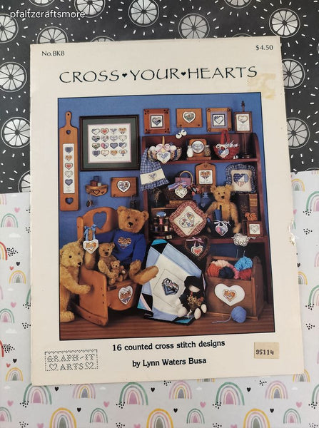 Vintage 1987 Graph-it Arts Cross Your Hearts Softcover Booklet