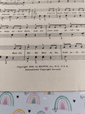 Vintage 1945 The Caissons Go Rolling Along Piano Solo Softcover Sheet Music