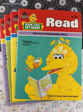 Vintage 1983 Merrigold Press Sesame Street Get Ready Activity Softcovers Set/4, Like New