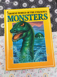 Vintage 1989 Usborne World of the Unknown: Monsters Hardcover