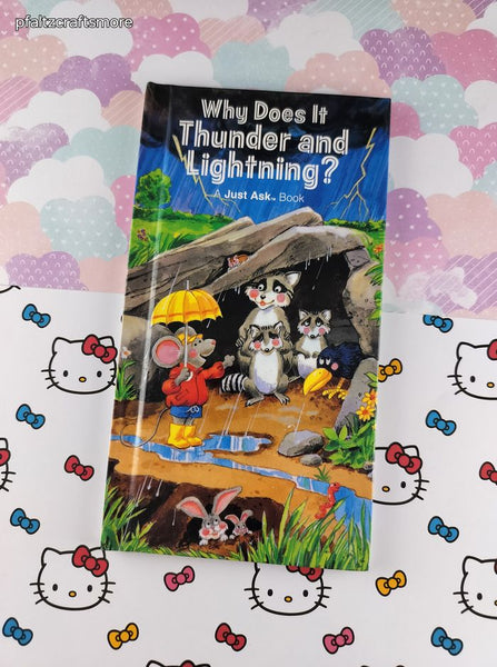 Vintage 1985 Why Does It Thunder and Lightning? A Just Ask Book Hardcover, Like New