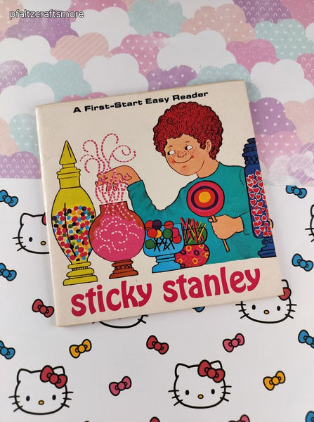 Vintage 1970 First-Start Easy Reader Sticky Stanley Softcover