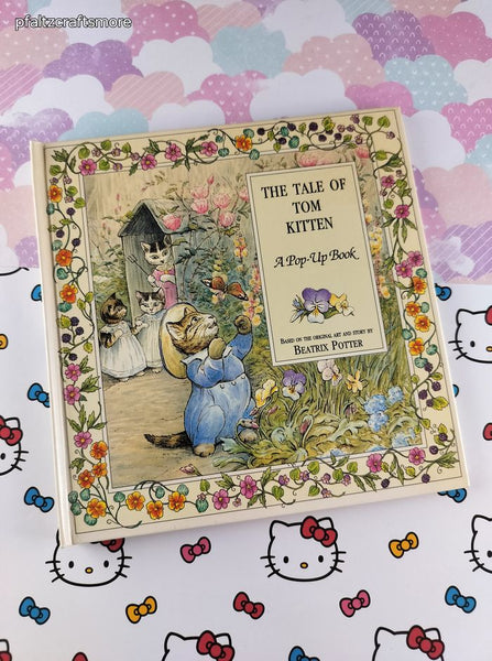 Vintage 1987 The Tale of Tom Kitten Beatrix Potter Pop-Up Hardcover