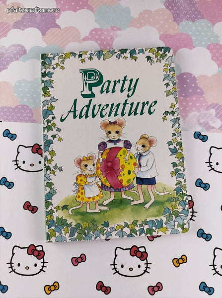 Vintage 1996 Party Adventure Zigzag Publishing Board Book Hardcover, Like New