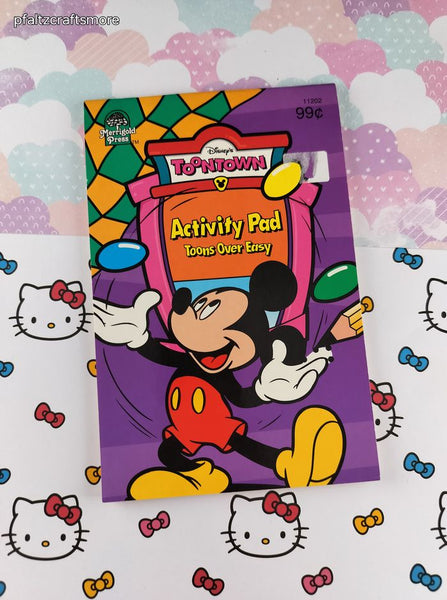 Vintage Disney's Toontown Activity Pad Toons Over Easy Merrigold Press Softcover