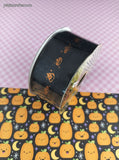 Vintage Halloween Sidekick A.C. Moore Harvest Hues Spooky Pumpkin Black & Orange Ribbon, New