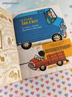 Vintage 1973 Little Golden Book: Let's Go, Trucks! Hardcover